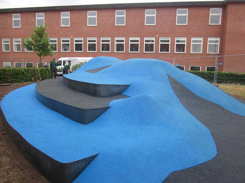 Støbt gummi faldunderlag